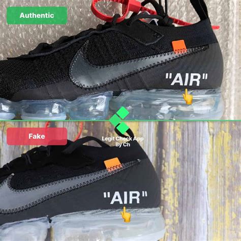 nike off white vapormax black real vs fake|nike vapormax 10 off white.